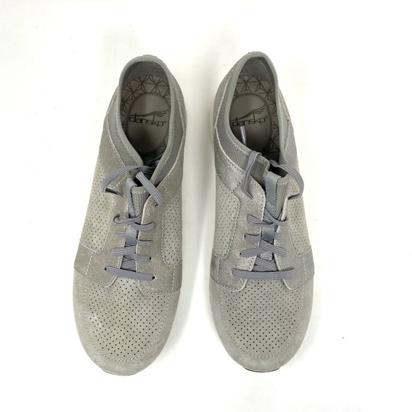 Dansko Colette Light Grey Suede sneakers - Picture 3 of 8